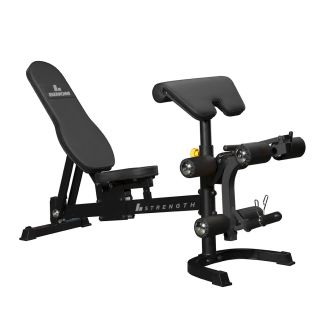 Binom Strength BS123 Banco Ajustável + Acessórios para pernas e bíceps